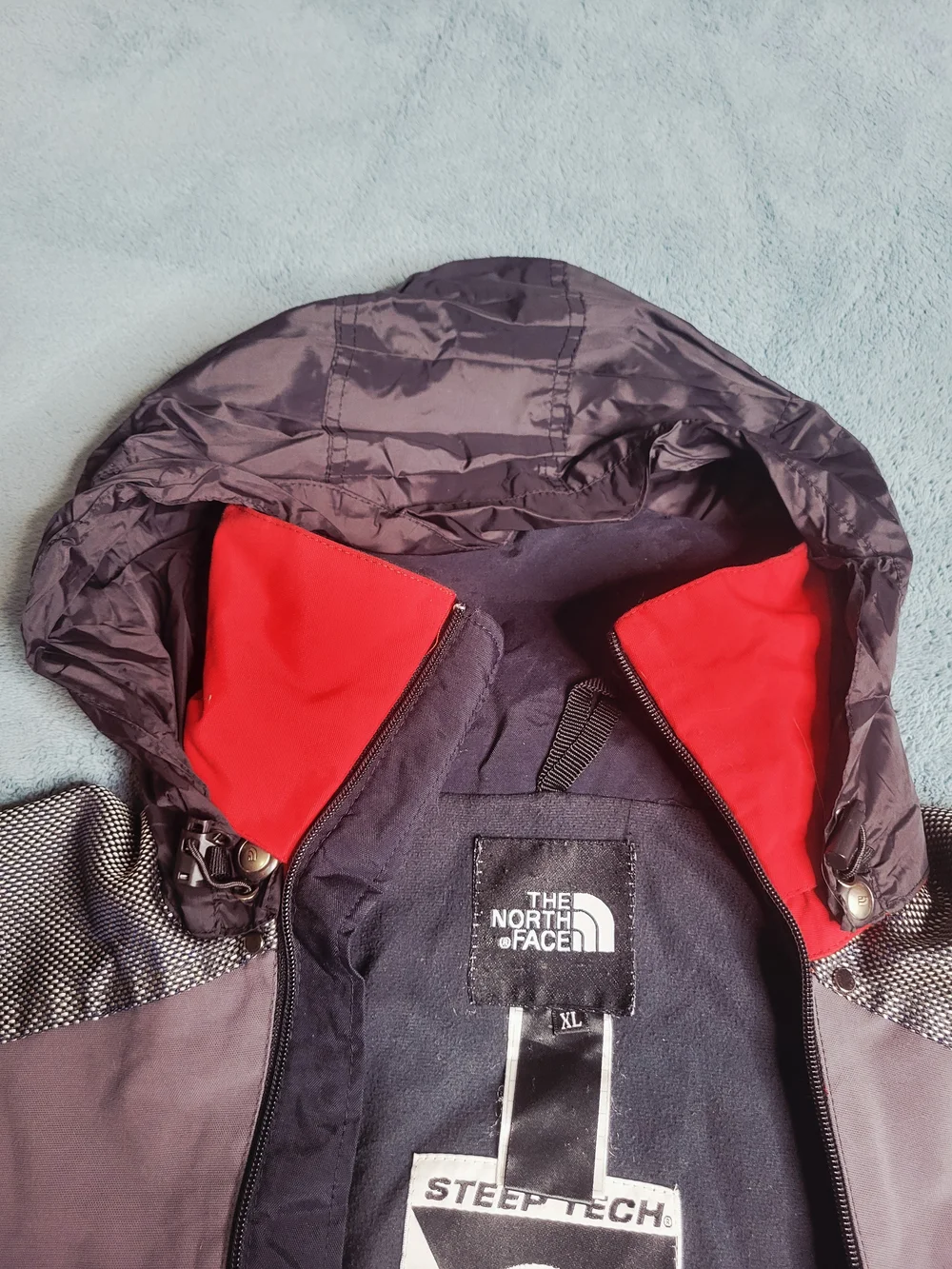VTG The North Face Steep Tech Apogee Jacket Red Black XL Scot Schmidt Complete